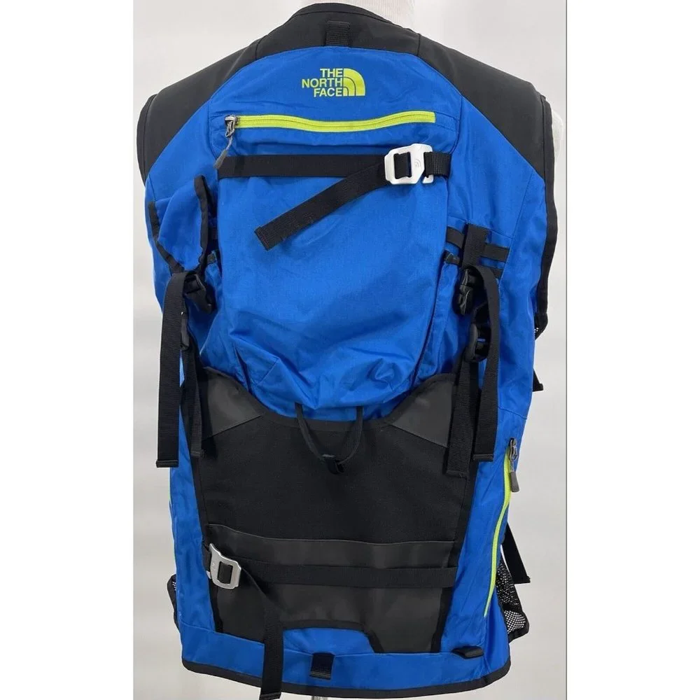 THE NORTH FACE POWDER GUIDE VEST Size Large Bomber Blue Black Summit Series RARE